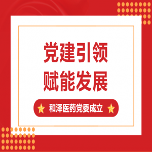 党建引领，赋能发展! 中共和泽医药党委正式成立